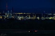 Industriepark bei Nacht