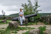 Elke auf Kanone - Selfie